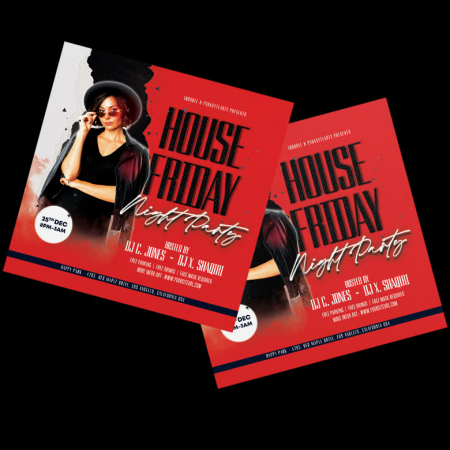 Square Glossy Flyers Next Day